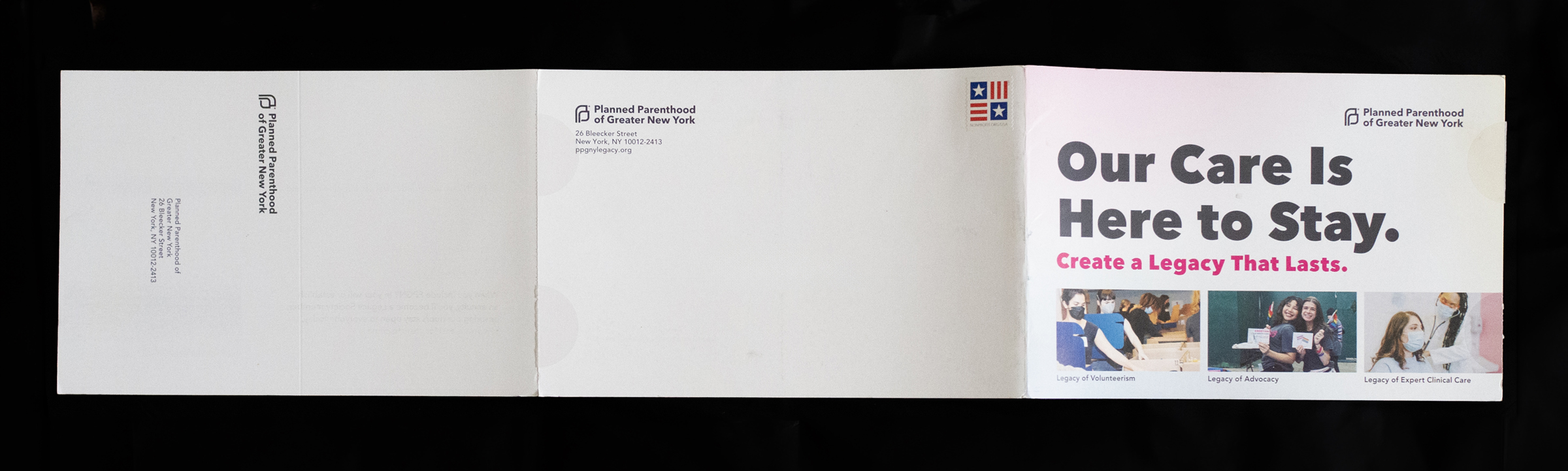 Self-mailer exterior.