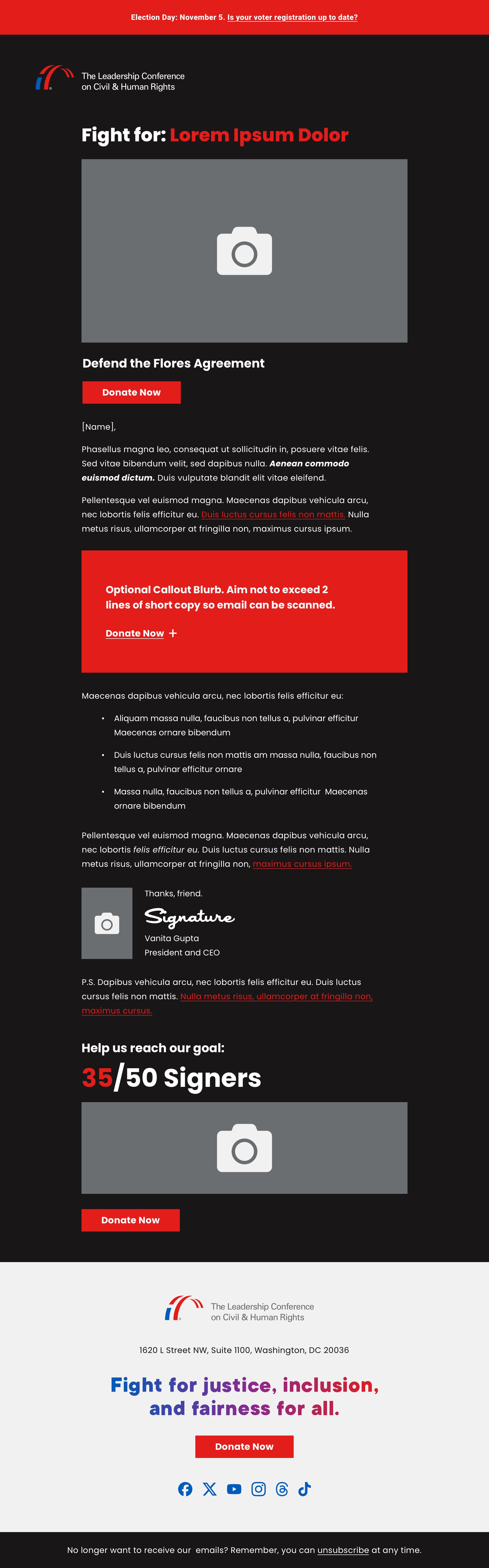 Inclusion email template in dark mode
